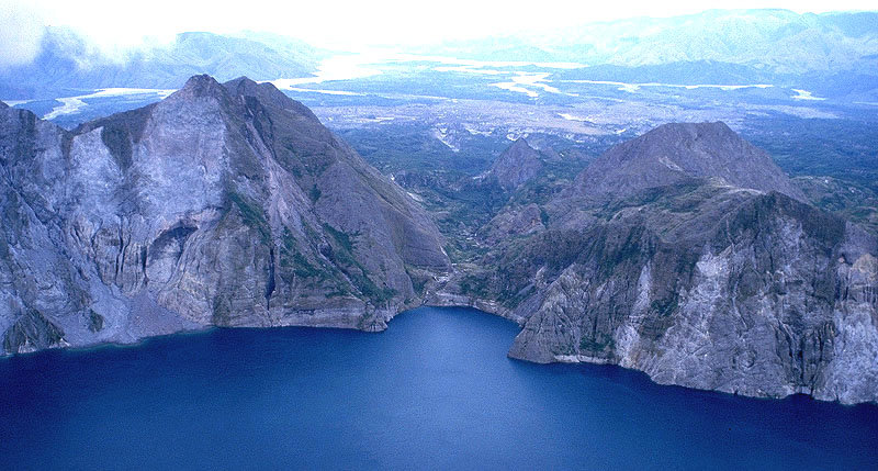 Pinatubo Crater view from above