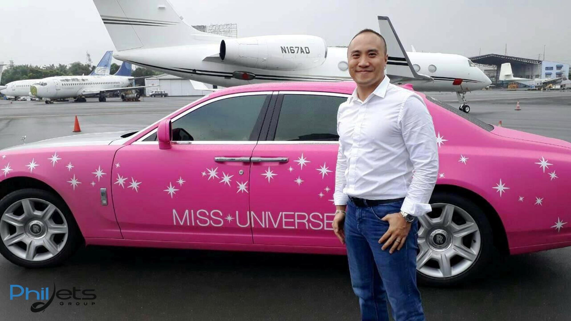 PhilJets Chairman Thierry Tea Miss Universe 2017 shuttle
